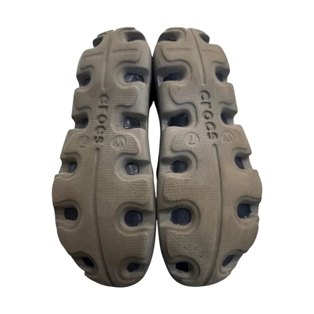 Crocs Women’s Mary Jane Flats Navy Gray Croslite Comfort Size 9